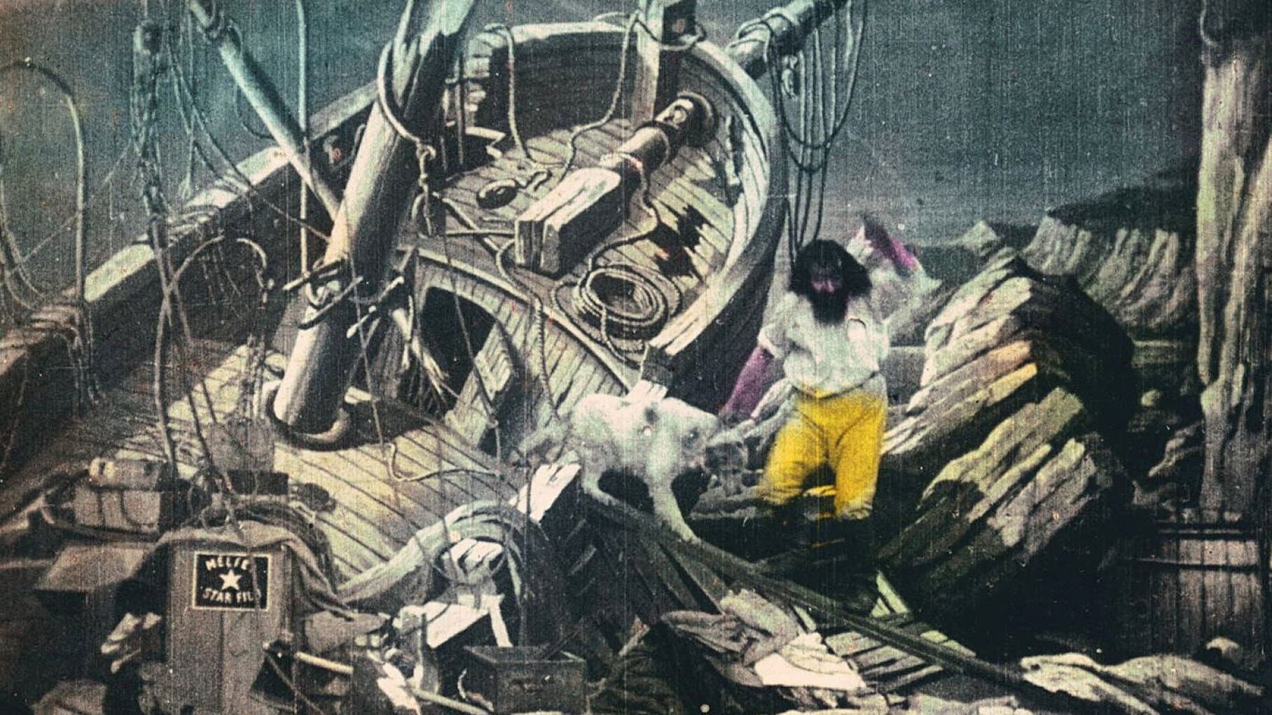 Backdrop for Robinson Crusoe