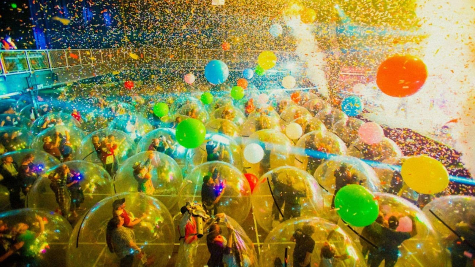 Backdrop for The Flaming Lips Space Bubble Film