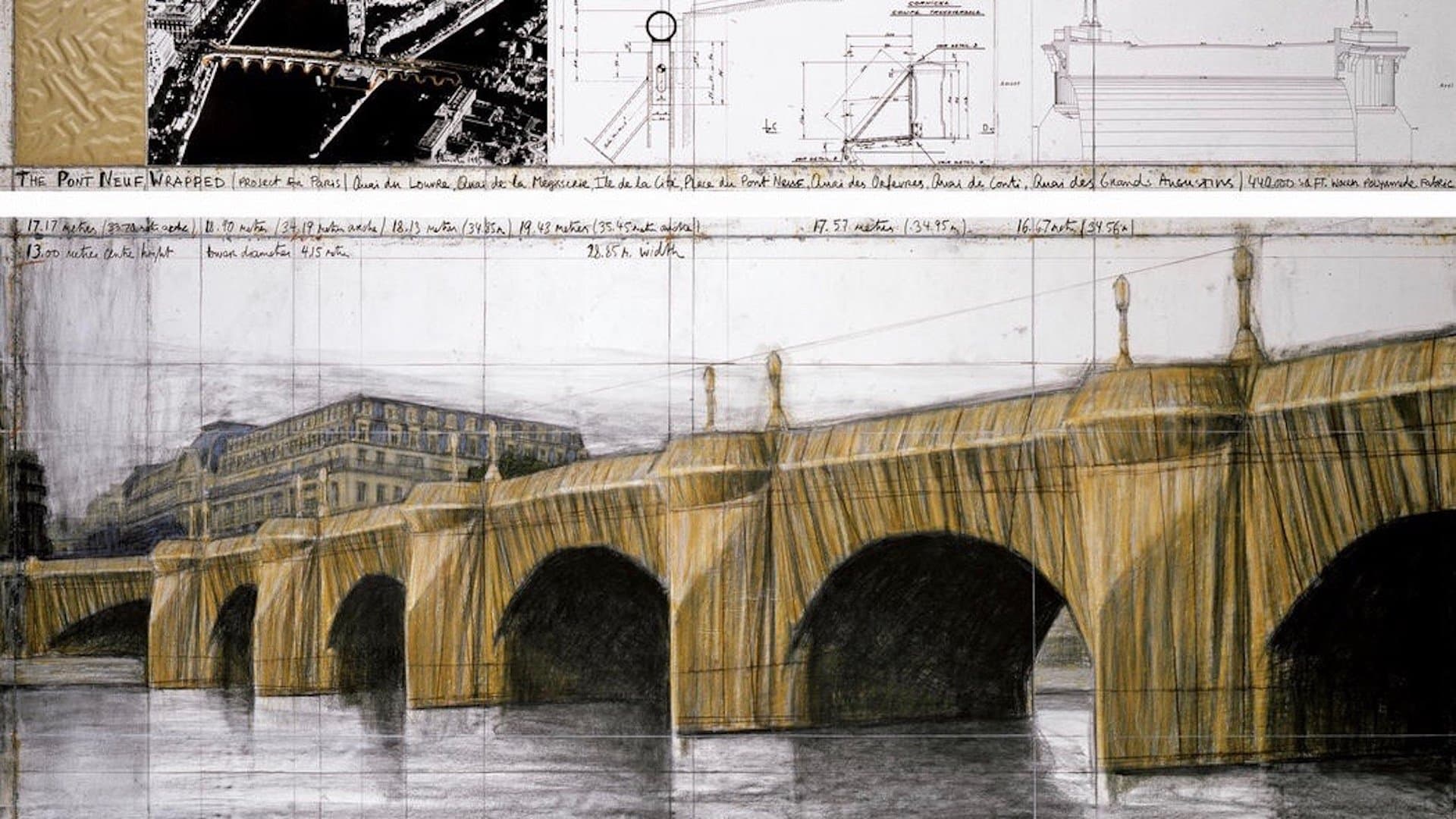 Backdrop for Christo in Paris