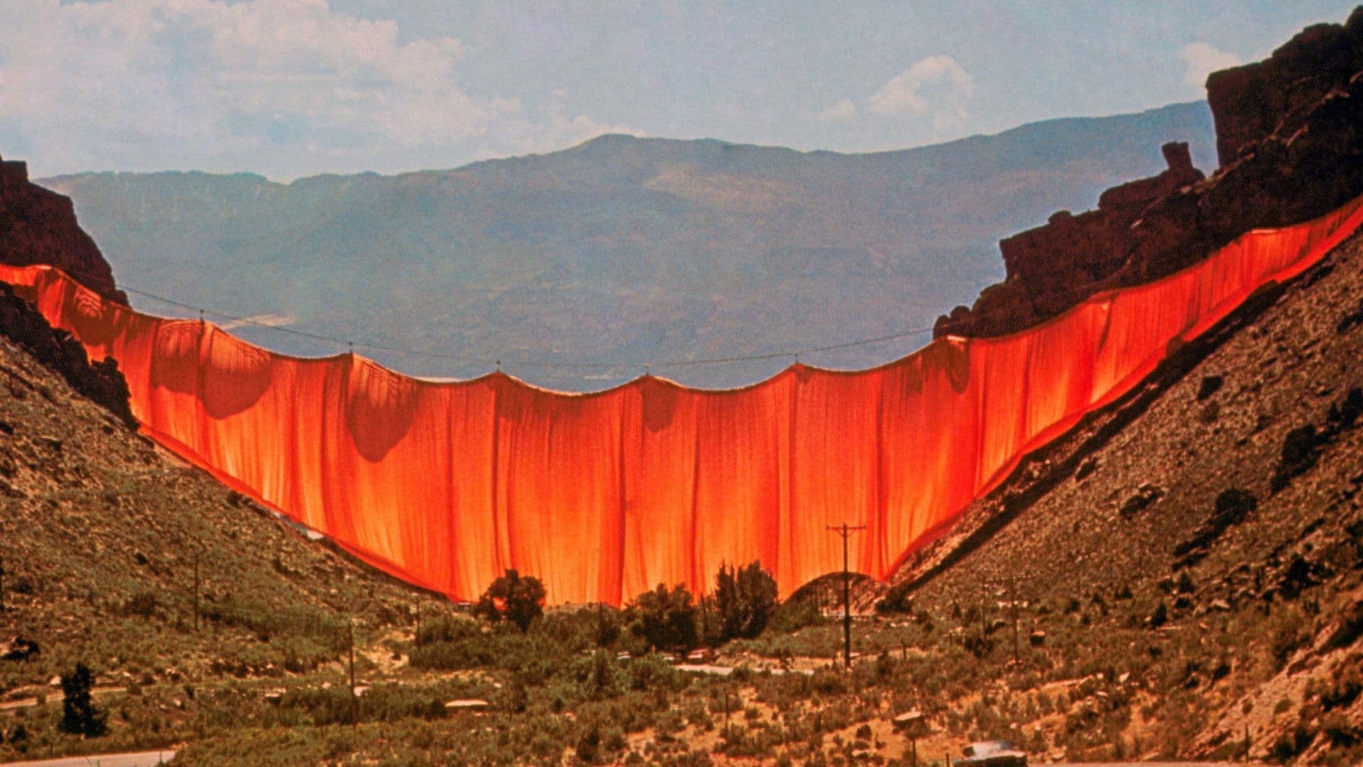 Backdrop for Christo’s Valley Curtain
