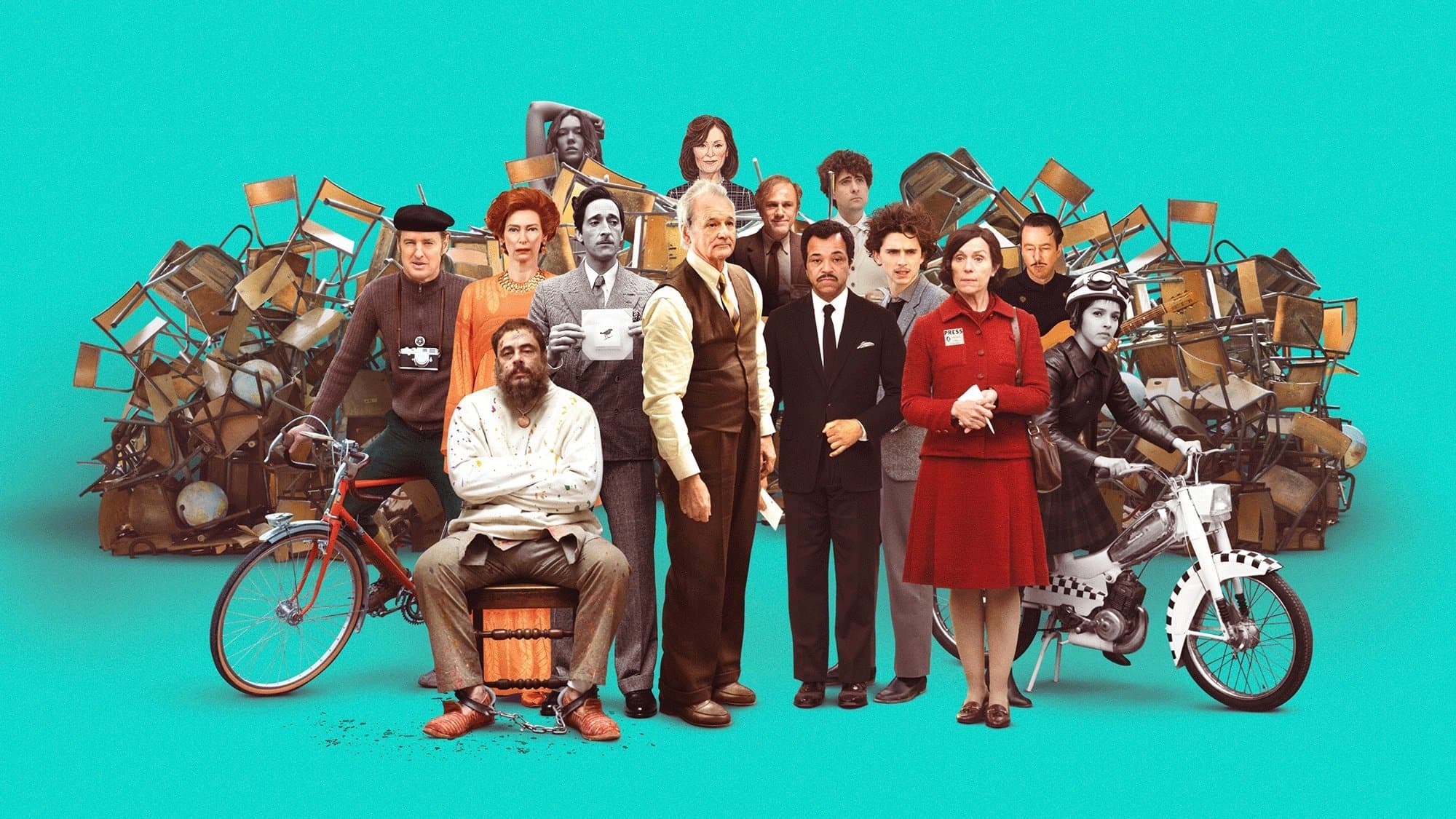 Backdrop for The French Dispatch of the Liberty, Kansas Evening Sun