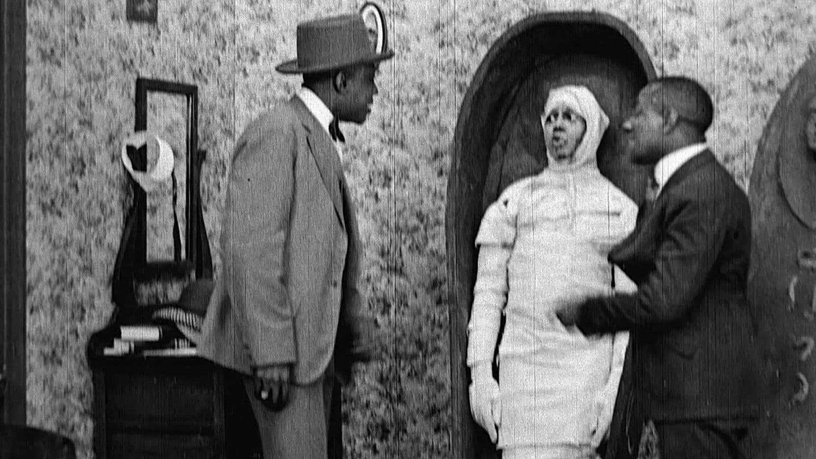Backdrop for Mercy, the Mummy Mumbled